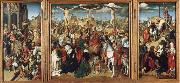unknow artist The Crucifixion,Christ Led from the Praetorium,the Descent from the Cross Spain oil painting reproduction